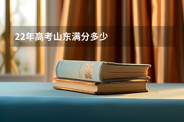 22年高考山东满分多少