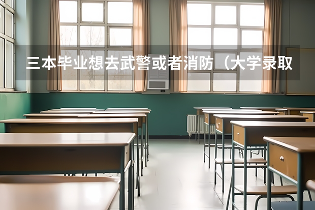 三本毕业想去武警或者消防(大学录取线看的是原始分还是投档分)
