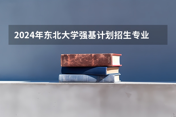 2024年东北大学强基计划招生专业有哪些