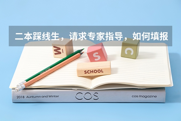 二本踩线生，请求专家指导，如何填报志愿？