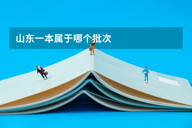 山东一本属于哪个批次