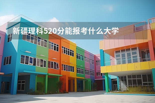 新疆理科520分能报考什么大学