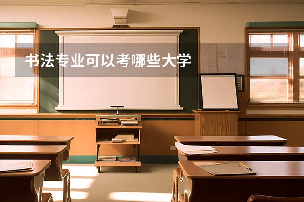 书法专业可以考哪些大学
