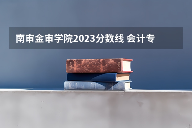 南审金审学院2023分数线 会计专业大学排名及分数线