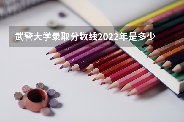 武警大学录取分数线2022年是多少