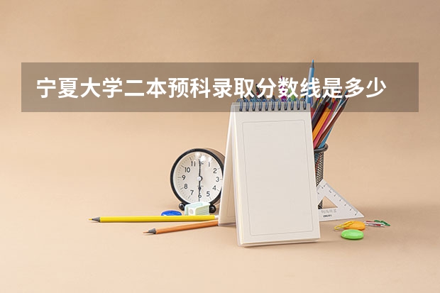 宁夏大学二本预科录取分数线是多少