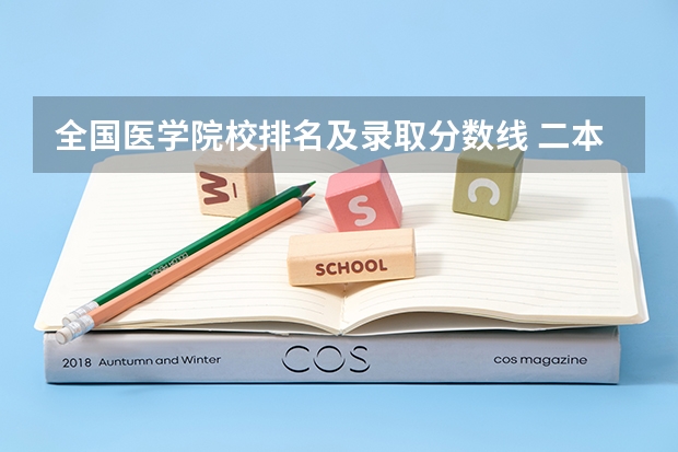 全国医学院校排名及录取分数线 二本医药大学排名及分数线