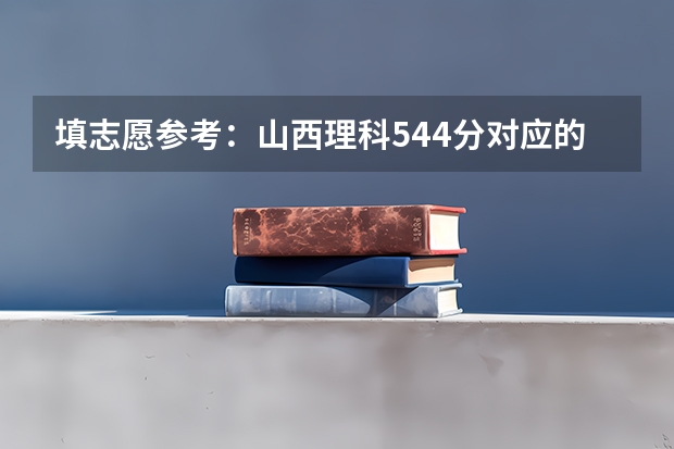 填志愿参考：山西理科544分对应的大学 各个大学在山西的录取分数线