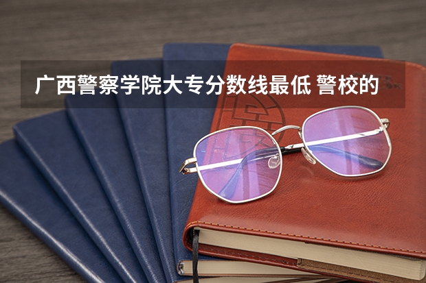 广西警察学院大专分数线最低 警校的最低分数、要求。