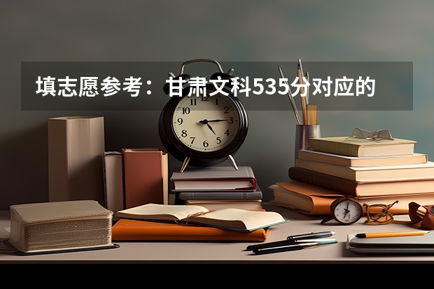 填志愿参考：甘肃文科535分对应的大学（兰州大学排名一览表及分数线）