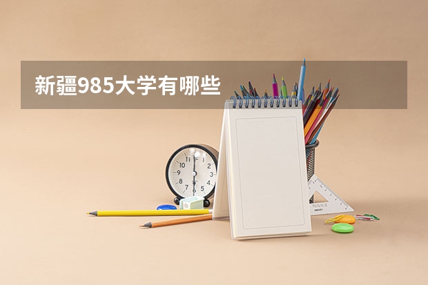 新疆985大学有哪些