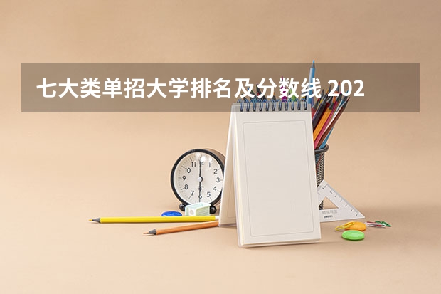 七大类单招大学排名及分数线 2023单招第七类分数线