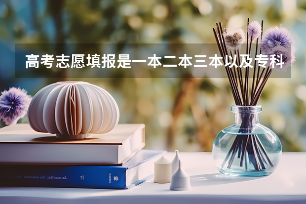 高考志愿填报是一本二本三本以及专科都要填吗?