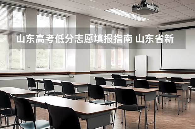 山东高考低分志愿填报指南 山东省新高考志愿填报规则