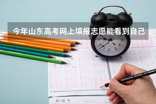今年山东高考网上填报志愿能看到自己在所报院校的名次吗？？