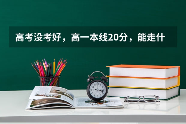 高考没考好，高一本线20分，能走什么大学？