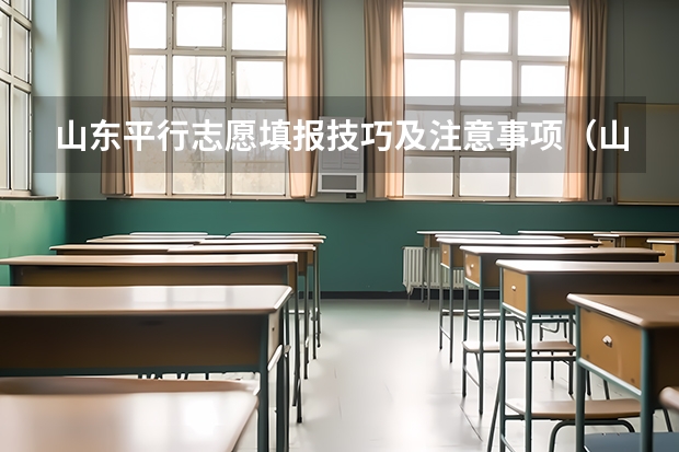 山东平行志愿填报技巧及注意事项（山东高考网上报志愿）