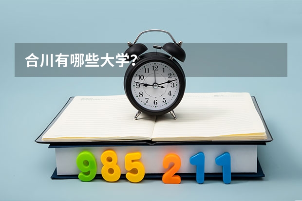 合川有哪些大学？