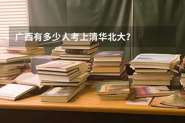 广西有多少人考上清华北大？