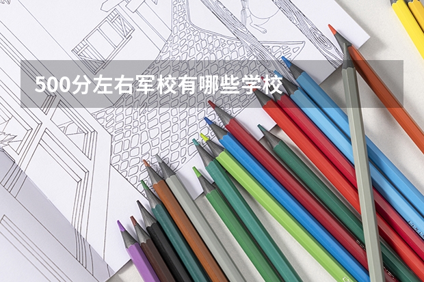 500分左右军校有哪些学校