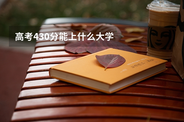 高考430分能上什么大学