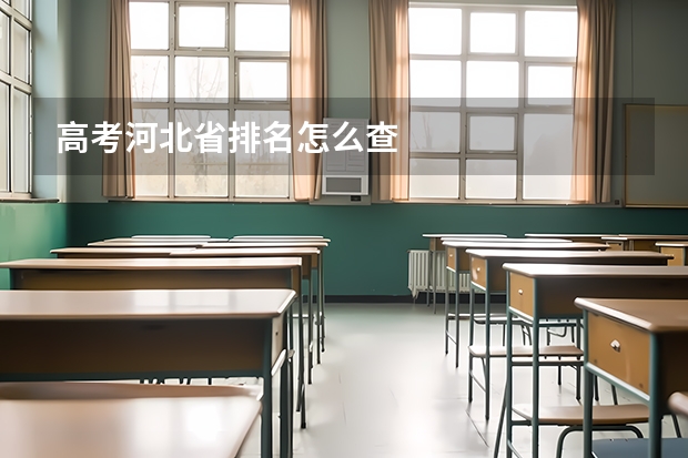 高考河北省排名怎么查
