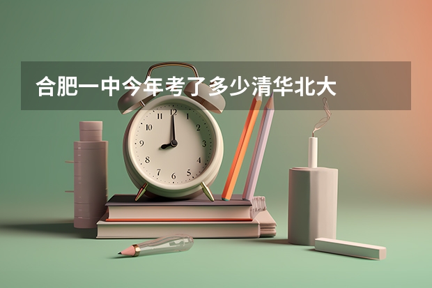 合肥一中今年考了多少清华北大