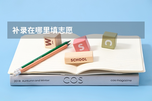 补录在哪里填志愿