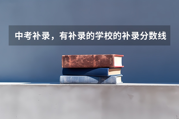 中考补录，有补录的学校的补录分数线会公布出来吗？