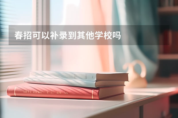 春招可以补录到其他学校吗