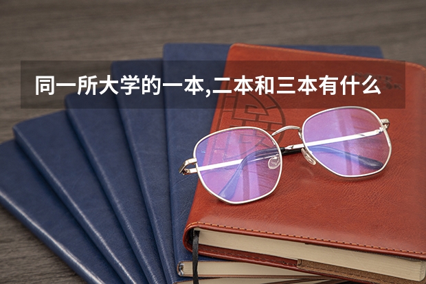 同一所大学的一本,二本和三本有什么区别?