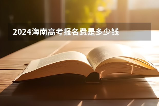 2024海南高考报名费是多少钱